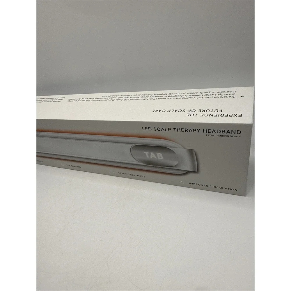 NEW SEALED -   TAB LED Scalp Therapy Headband , White TB2024-0000